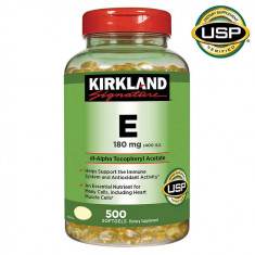 Kirkland Signature Vitamin E 180 mg.