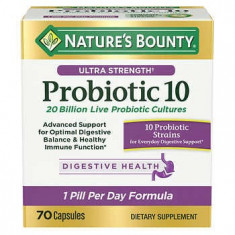 Nature's Bounty Ultra Strength Probiotic 10 - 70 Capsules (Val: 08/2024)