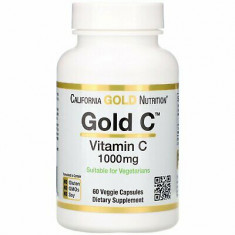 Vitamina "C" 1000mg (60 Caps) - California Gold Nutrition (Val: 01/2024)