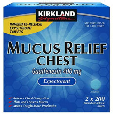 Kirkland Signature Mucus Relief Chest Expectorant - 400mg