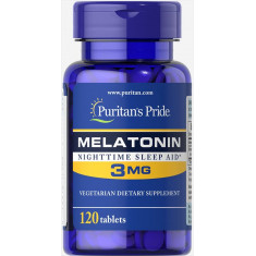 Melatonina 3mg - Puritan's Pride 120 Tablets (Val: 07/2023)