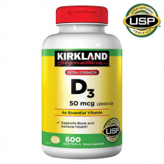 Kirkland Signature Extra Strength D3 50 mcg., 600 Softgels - Val: 02/2025