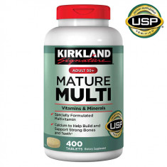 Kirkland Signature Adult 50+ Mature Multi Vitamins & Minerals, 400 Tablets - Val: 08/2023