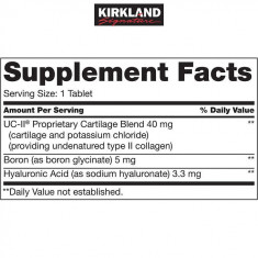 Kirkland Signature Triple Action Joint Health, 110 Coated Tablets - Val: 05/2025