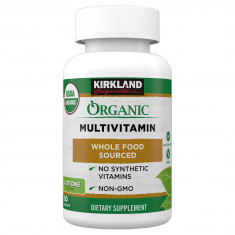 Kirkland Signature USDA Organic Multivitamin, 80 Coated Tablets - Val: 11/2023