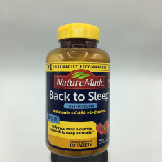 Nature Made Back to Sleep 120 Tablets - Val: 06/2023