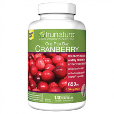 Trunature Pacran Cranberry 650 mg., 140 Vegetarian Capsules - Val: 08/2023