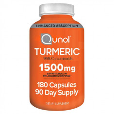 Qunol Turmeric 1,500 mg., 180 Capsules - Val: 11/2024