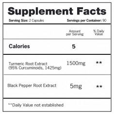 Qunol Turmeric 1,500 mg., 180 Capsules - Val: 11/2024