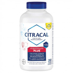 Citracal Maximum Plus Calcium Citrate + D3, 280 Caplets - Val: 08/2023