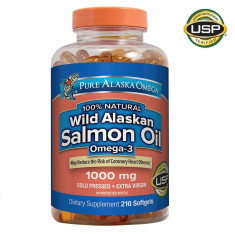 Pure Alaska Omega Wild Salmon Oil 1000 mg., 210 Softgels - Val: 11/2024+