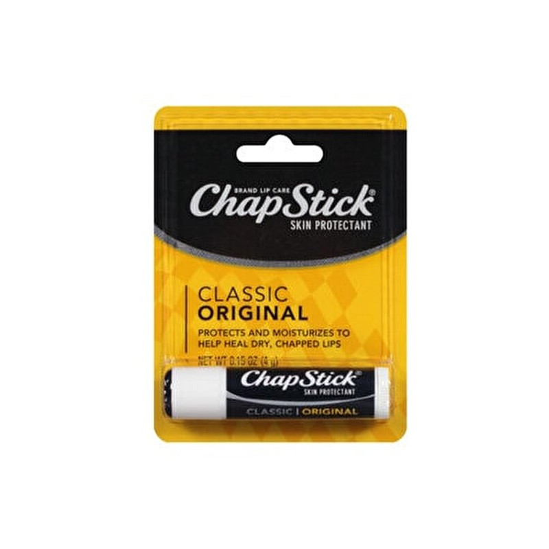 Chapstick Classic Original Skin Protectant Lip Balm Tube Ounce