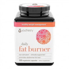 Youtheory Daily Fat Burner, 130 Vegetarian Capsules (Val: 12/2023)