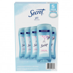 Desodorante feminino "Poweder Fresh" - Secret  (Pack c/ 5) Val: 08/2023