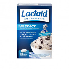 Lactaid Fast Act Lactose Enzyme Suplement 60 Caps (Val (03/2023)