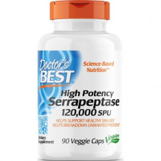 High Potency Serrapeptase (120.000spu) 90 Veggie caps- Doctor's Best (Val: 02/24)