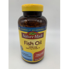 Fish Oil 1200 mg (200 Softgels) - Nature Made (Val: 05/24) *Embalagem Danificada*