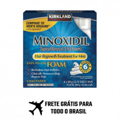 1 caixa Minoxidil FOAM - 6 frascos - FRETE GRÁTIS