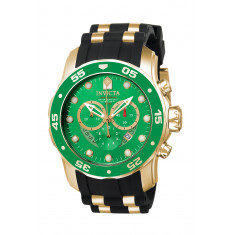 Invicta Men's 6984 Pro Diver SCUBA Quartz Chronograph Green Dial Watch