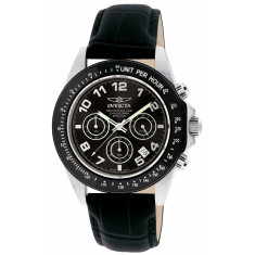 Invicta Men's 10707 Speedway Quartz Chronograph Black Dial Watch