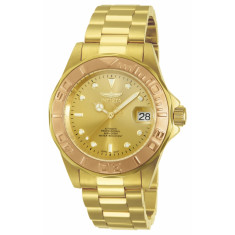 Invicta Men's 13930 Pro Diver Automatic 3 Hand Gold Dial Watch