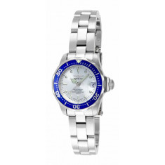 Invicta Lady 14125 Pro Diver  Quartz 2 Hand Silver Dial Watch