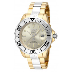 Invicta Men's 16038 Pro Diver  Automatic 3 Hand Gold Dial Watch