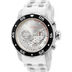 Invicta Men's 20290 Pro Diver Quartz 3 Hand Silver Dial Watch