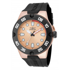 Invicta Men's 18025 Pro Diver Quartz 3 Hand Rose Gold Dial Watch