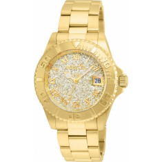 Invicta Women's 22707 Angel Quartz 3 Hand Gold Dial Watch