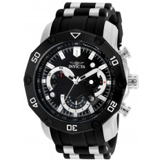 Invicta Men's 22797 Pro Diver Quartz 3 Hand Black Dial Watch