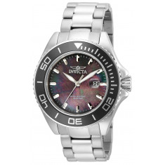 Invicta Men's 23068 Pro Diver Quartz 3 Hand Black Dial Watch
