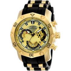 Invicta Men's 23427 Pro Diver Quartz Multifunction Gold Dial Watch