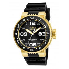 Invicta Men's 21521 Pro Diver Quartz 3 Hand Black Dial Watch