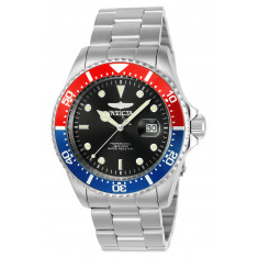 Invicta Men's 23384 Pro Diver Quartz 3 Hand Black Dial Watch