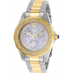Invicta Women's 28437 Angel Quartz Chronograph White Dial Watch