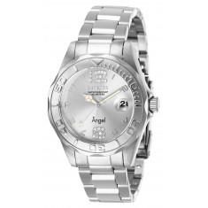 Invicta Women's 28679 Angel Quartz 3 Hand Silver Dial  Watch