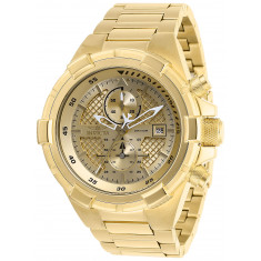 Invicta Men's 28122 Aviator Quartz Chronograph Gold Dial Watch