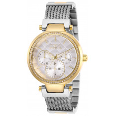 Invicta Women's 28921 Angel  Quartz 3 Hand White Dial Watch