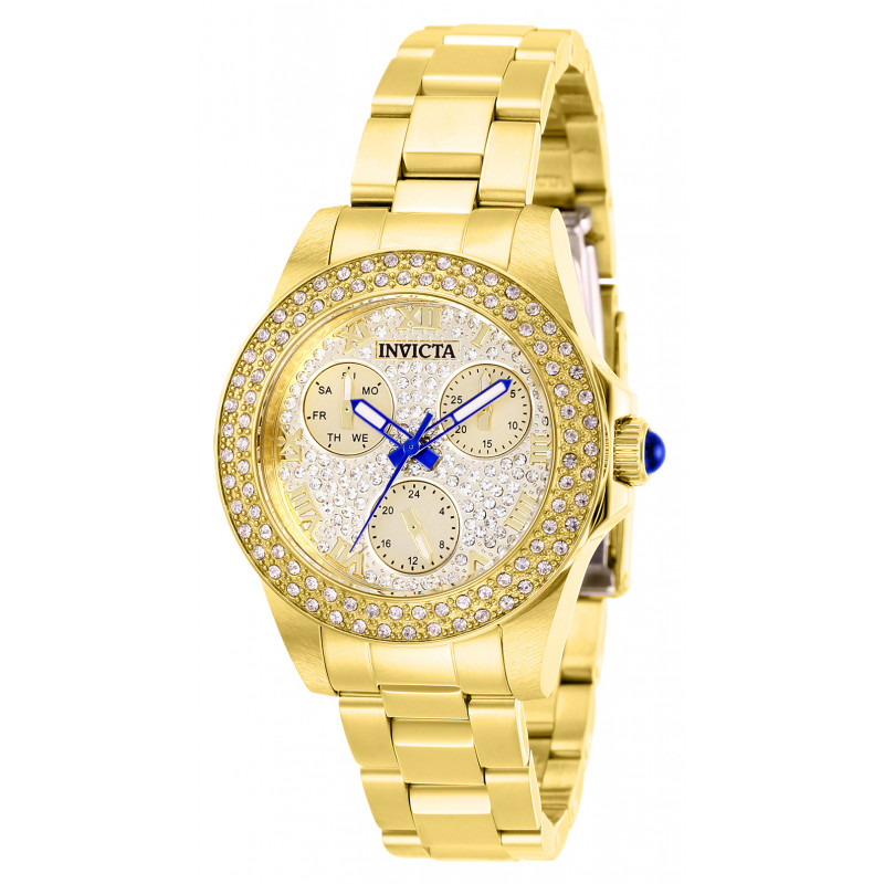 invicta angel lady mother-of-pearl dial ladies quartz watch