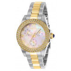Invicta Women's 28480 Angel Quartz 3 Hand White Dial Watch