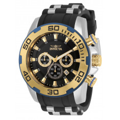 Invicta Men's 30765 Pro Diver  Quartz 3 Hand Black Dial Watch