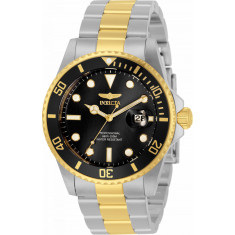 Invicta Men's 33269 Pro Diver Quartz 3 Hand Black Dial Watch