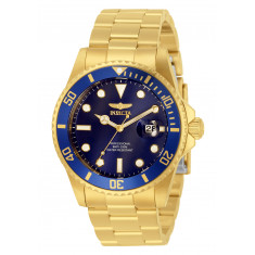 Invicta Men's 33270 Pro Diver Quartz 3 Hand Blue Dial Watch