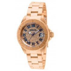 Invicta Women's 33361 Angel Quartz 3 Hand Rose Gold Dial Watch