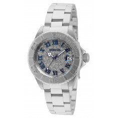 Invicta Women's 33360 Angel Quartz 3 Hand Silver Dial Watch