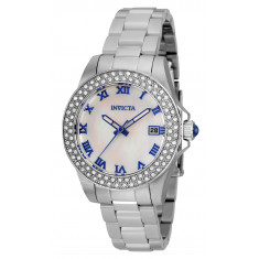 Invicta Women's 36069 Angel  Quartz 3 Hand White Dial Watch