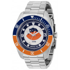 Invicta Men's 37236 NFL Chicago Bears Quartz 3 Hand Blue, Orange, White Dial Watch