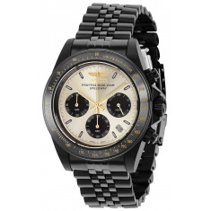 Invicta Men's 36738 Speedway Quartz Chronograph Black, Gold Dial Watch