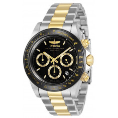 Invicta Men's 36743 Speedway Quartz 3 Hand Black Dial Watch